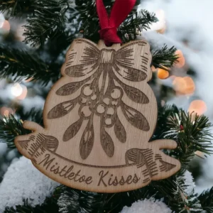 Mistletoe Kisses Christmas Bauble