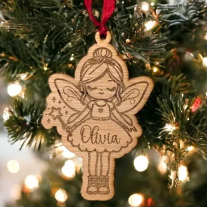 Personalised Fairy Christmas Bauble