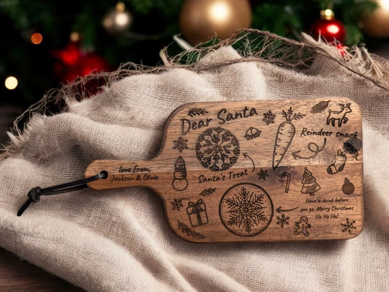 Personalised Santa Christmas Eve Treat Board - Image 8
