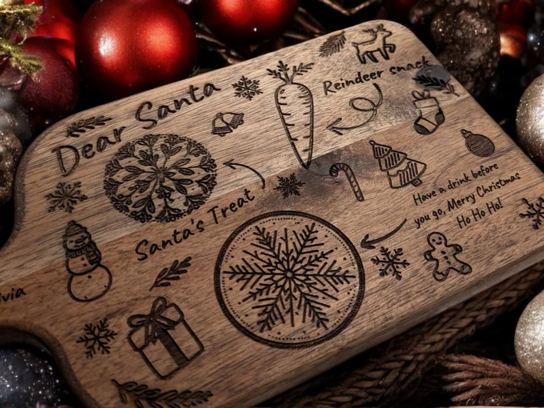 Personalised Santa Christmas Eve Treat Board - Image 6