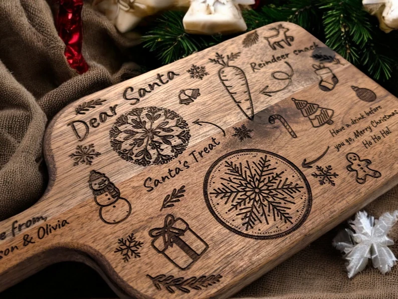 Personalised Santa Christmas Eve Treat Board - Image 4