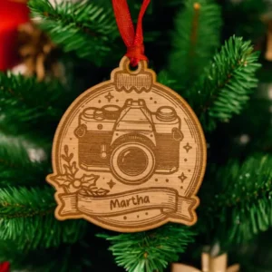 Personalised Photographer Christmas Bauble