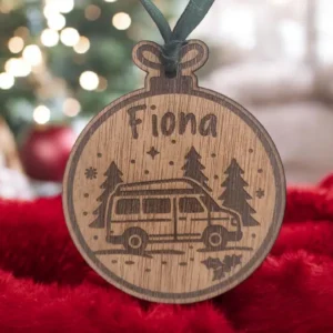 Personalised Van Life Christmas Bauble