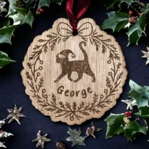 Personalised Cat Christmas Bauble