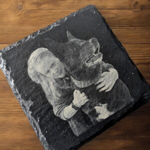 Personalised Engraved Picture Slate Coaster