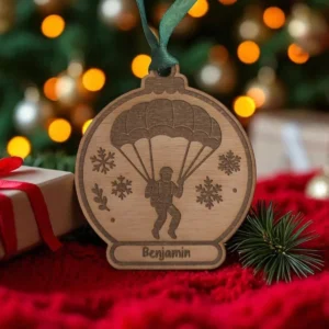 Personalised Travelling Christmas Bauble