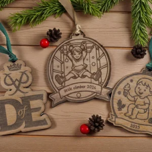 Completely Custom Wooden Christmas Bauble